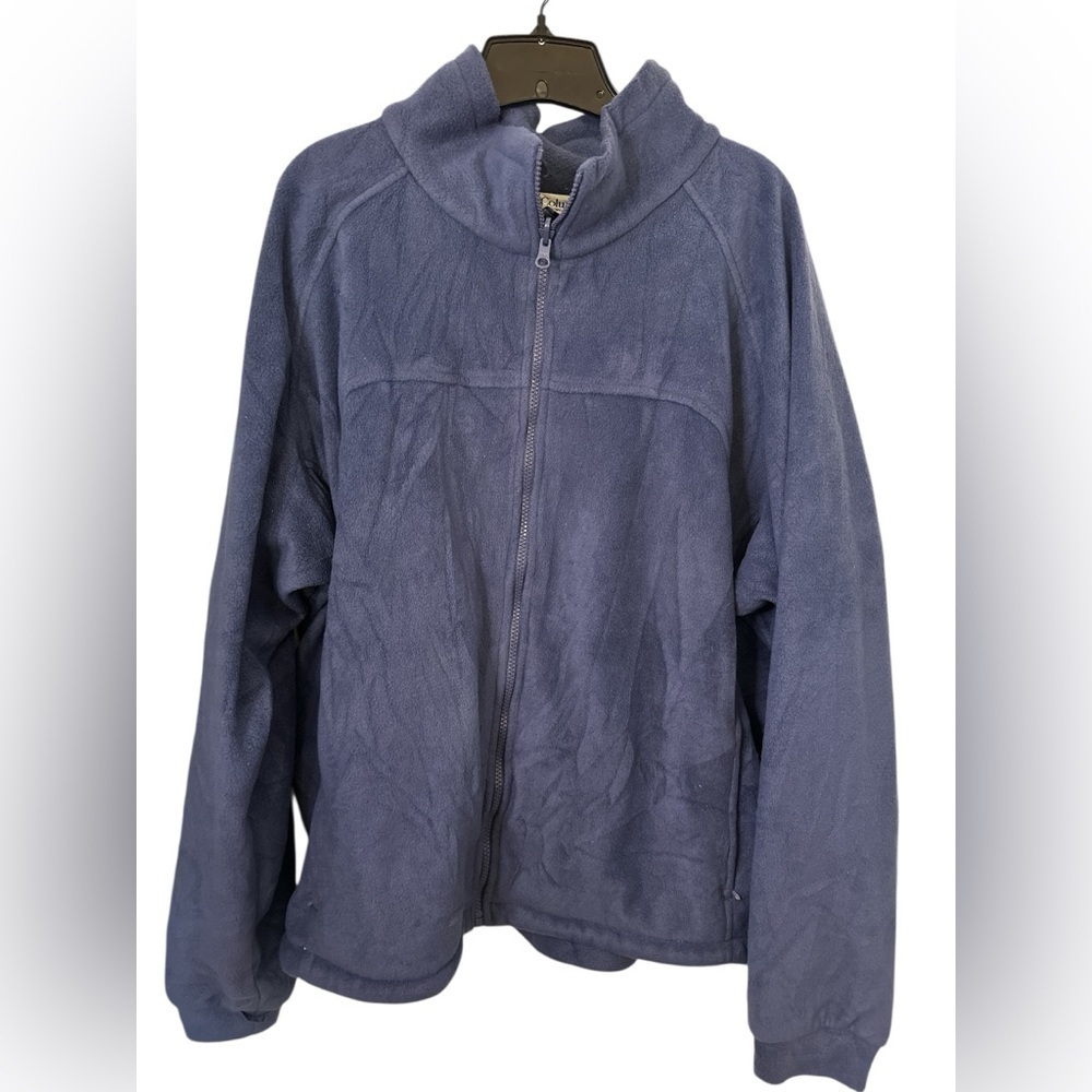 Columbia Fleece Women’s FullZip Jacket Blue Soft Shell Outer Interchange2X